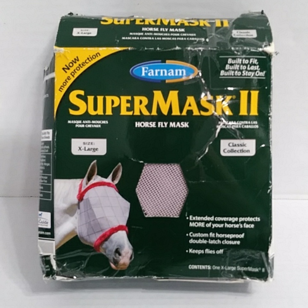 Farnam Super Mask II Horse Fly Mask Size X-Large *NWT*